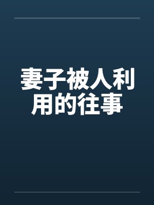 妻子被人利用的往事